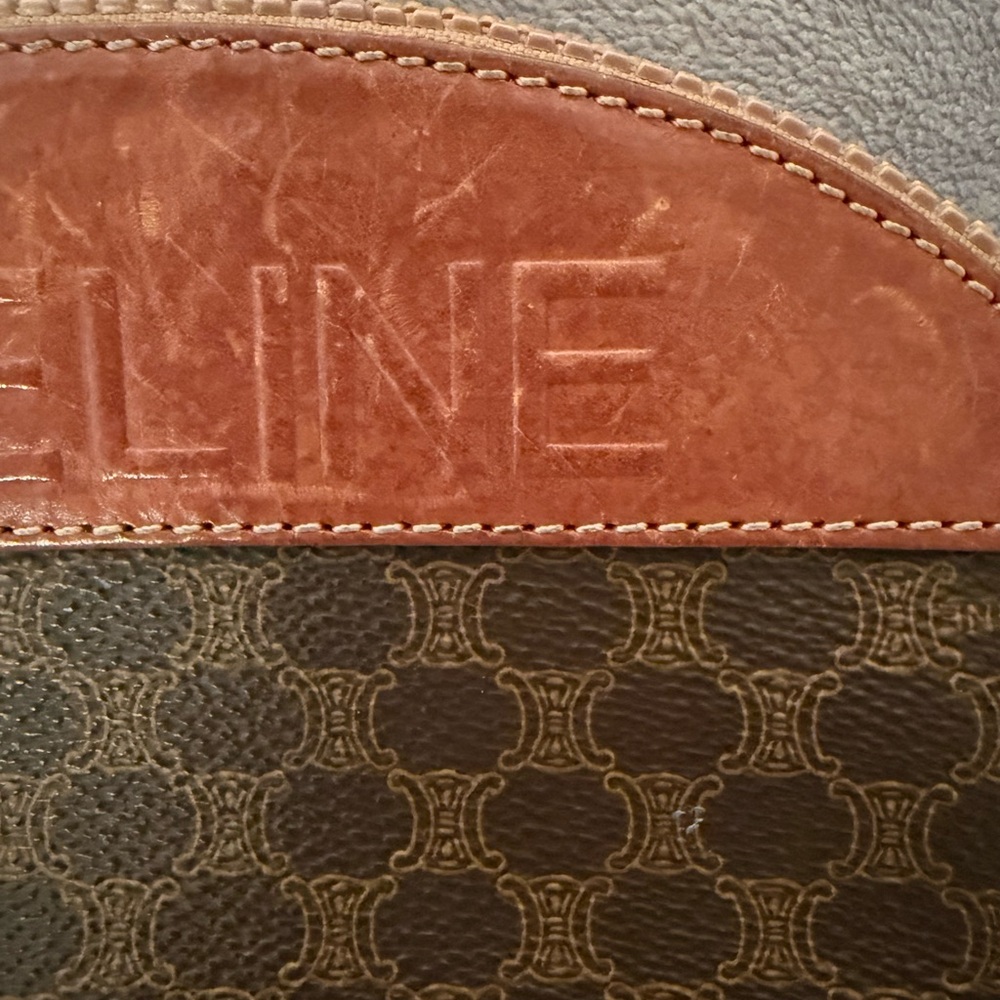 Pre-Owned Celine Macadam Brown and Tan Cosmetic Bag - Picture 14 of 16